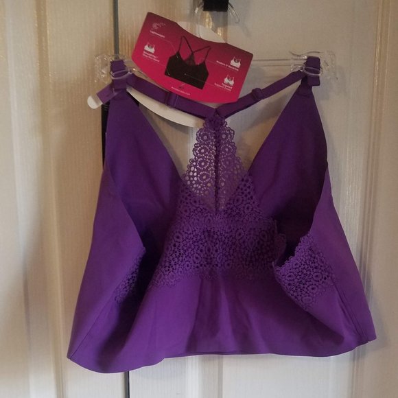 Brand New Purple Maidenform Wireless Racerback Bra - Picture 2 of 5